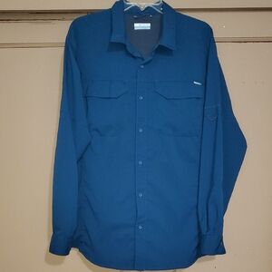Columbia Deep Blue Long Sleeve Shirt